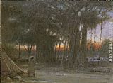 The Banyan Trees and the Sentinel by Albert Goodwin